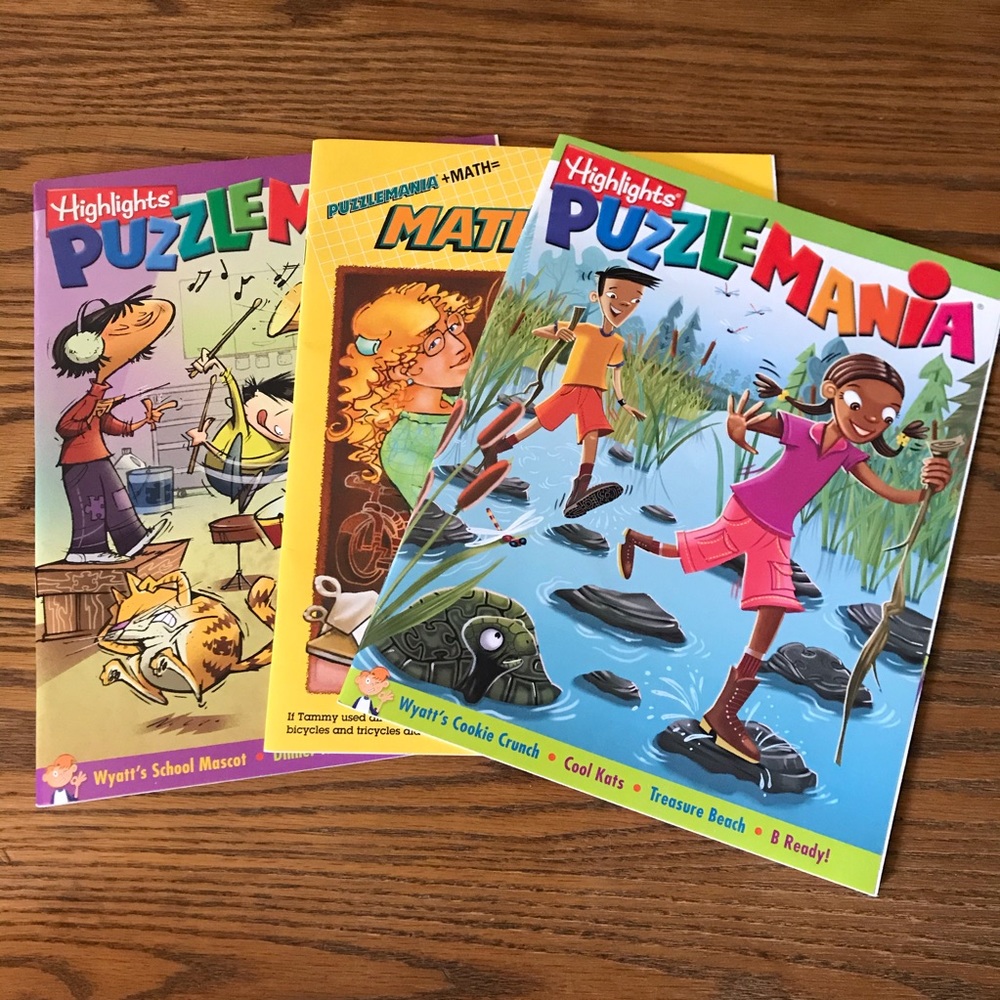 Highlights Puzzlemania and Mathematics Book